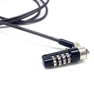 <span class=keywords><strong>Cable</strong></span> de seguridad antirrobo de acero Universal para portátil, bloqueo de ranura de cuña extraíble, con contraseña de 4 dígitos para DELL y portátil - Product Image 1