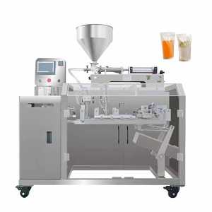 Machine de conditionnement automatique de liquide Doypack pour sauce ketchup chili eau pâte de tomate sac en papier préfabriqué collage capsulage pour aliments - Product Image 1