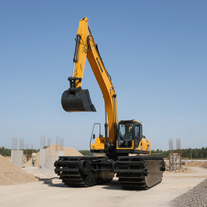 Ponton d'excavatrice amphibie en <span class=keywords><strong>acier</strong></span> haute résistance avec <span class=keywords><strong>prix</strong></span> compétitif d'usine - Product Image 3