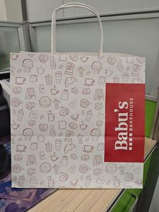 Luxury Biodegradable Kraft Brown Paper <b>Craft</b> <b>Bag</b> Square Bottom Khaki Restaurant Go Packaging for Supermarket Customizable Logo - Product Image 6