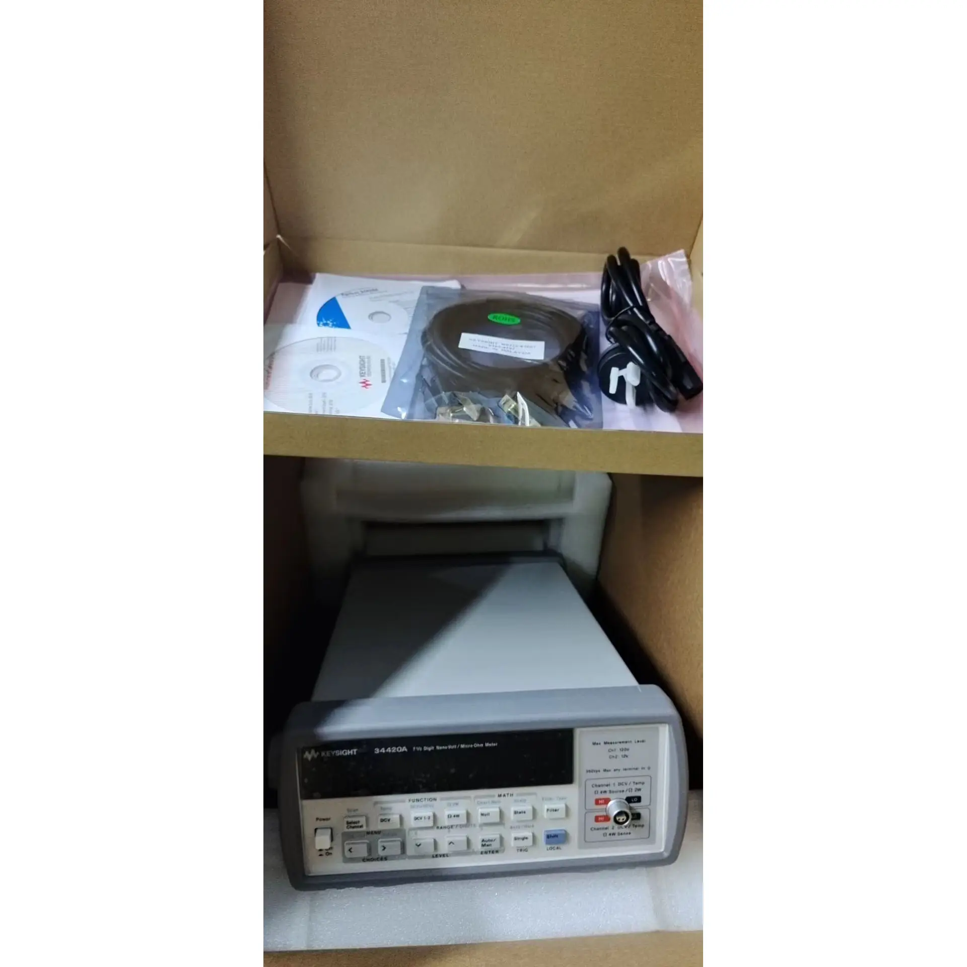 חדש HP Agilent Keysight 34420A 7 1/2 ספרות ננו וולט/מיקרו אוהם Meter