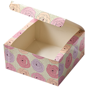 <span class=keywords><strong>Cajas</strong></span> Cuadradas <span class=keywords><strong>para</strong></span> Pasteles Ecológicas <span class=keywords><strong>de</strong></span> Materiales Reciclados con Cierre Magnético, Ventana Transparente, Diseño <span class=keywords><strong>de</strong></span> Buey Impreso, Impresión a Cuatro Colores - Product Image 5