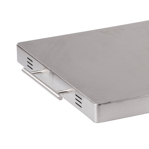 Meilleure vente : <span class=keywords><strong>Plaque</strong></span> chauffante portable 400W, plateau chauffant <span class=keywords><strong>électrique</strong></span> pour aliments avec poignée en acier inoxydable et verre trempé pour usage domestique - Product Image 3