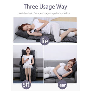 Venta caliente Masaje 2025 Colchón negro Masajeador de cuello de cuerpo completo Estera eléctrica Cojín de masaje vibratorio - Product Image 4