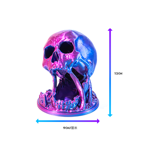Tour de dés en plastique imprimé en 3D, motif crâne rétro, pour adultes, idéal pour les jeux de société Dungeons & Dragons, décorations de fête et cadeaux – Nouveauté très prisée - Product Image 6