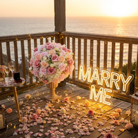 Centres de table artisanaux en roses vertes, blanches et roses, boule de fleurs, arrangement floral artificiel, centres de table floraux en gros