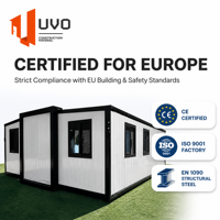Maison conteneur extensible UVO 30FT : Villa de villégiature préfabriquée certifiée CE et ISO9001 |   Location de vacances à haut rendement pour les États-Unis