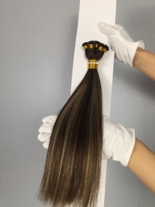 Fábrica Dragonbeauty, Cabello Humano 100% Virgen, Extensiones de Cabello Tejidas a Mano de 10-30 Pulgadas, Color Negro Marrón, Cabello Ruso al por Mayor - Product Image 2