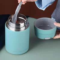 Thermos à soupe isotherme élégant, pot alimentaire portable en acier inoxydable avec poignée, étanche et sans BPA pour un usage quotidien