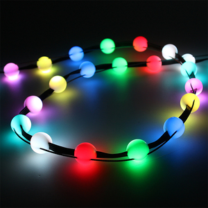SHIJI Cadena de Luces LED RGB WS2815 de 12v para Exteriores, Luces de Puntos <span class=keywords><strong>3D</strong></span>, Luces de Cortina LED para Navidad y Fiestas - Product Image 4