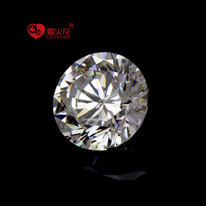 3-12mm Lâche Zircon Pierre G Blanc 8 Coeurs et Flèches Rond Brillant Coupe 5A Grade Zircon Cubique Synthétique - Product Image 6