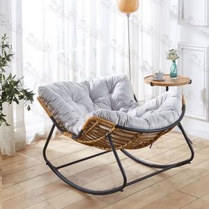 Sillón Mecedor Nórdico para Balcón, Sillón Individual para <span class=keywords><strong>Siesta</strong></span> y Relajación - Product Image 1