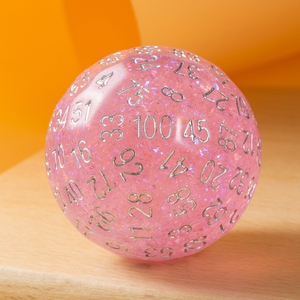 Dados de Resina de 50 mm, D100, Azul y Rosa, con Logotipo Personalizado para D&D, Dados de Monstruo, Rodillo de Dados de 100 Caras, Juego de Rol Poliedrico - Product Image 4