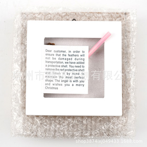 Marco de fotos de ángel, decoración de pared cuadrada, regalo hecho a mano para un amigo o pareja - Product Image 2