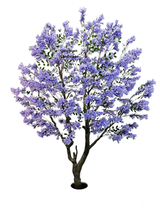 Vente chaude Artificielle <span class=keywords><strong>Jacaranda</strong></span> Arbre Faux Plante Paysage Intérieur Extérieur Exposition Mariage Événement Fête Décor Violet Fleur Arbre - Product Image 3