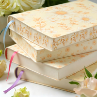 Carnet de notes en cuir italien souple fait main, motif marguerite, cadeau personnalisé pour maman