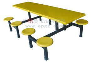 Set di Tavoli e Sedie in Metallo Durevole <span class=keywords><strong>per</strong></span> Ristoranti, Arredamento <span class=keywords><strong>per</strong></span> Esterni, Mensa Scolastica, Design Colorato <span class=keywords><strong>per</strong></span> una Cena Confortevole - Product Image 6