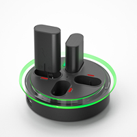 Base de Carga RGB 4 en 1 Resistente con Paquete de Baterías Ni-MH para Controles de Juego X-b Series X/S/One/Elite (Material Plástico)