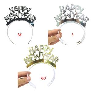 Gold Silver Black Party Supplies <strong>2023</strong> Favors Adult Kids Glitter Letters Hair Hoop Tiara <strong>Headband</strong> Happy <strong>New</strong> <strong>Year</strong> - Product Image 6