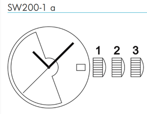 Mouvement automatique SW200-1, original Sellita, 26 rubis, date à 3 heures, mouvement de montre mécanique pour remplacement ETA 2824-2 - Product Image 3