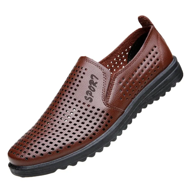 2024 nouveau qzk fabriqué en chine minimalisme véritable mocassins mocassin garçon baskets bateau pour hommes chaussures en cuir