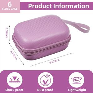 กระเป๋าเก็บอินซูลิน SJ Light Weight 6 ช่อง สำหรับยาฉีดอินซูลินและเปปไทด์ ขนาด 10 มล. กันน้ำ กันกระแทก ทำจากวัสดุ EVA - Product Image 3