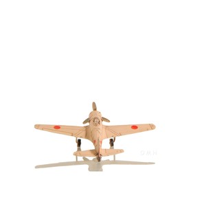 HMS C1943 antico imitazione Nakajima Ki-43 per Oscar scultura 5mm di spessore fusione in alluminio modello con tema floreale nautico in metallo - Product Image 2