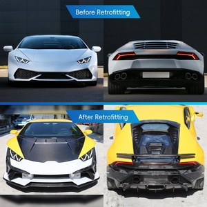 ชุดแต่งรถยนต์ Huracan ปี 2014-2023 รุ่น Tecnica ชุดแต่งตัวถัง กันชนหน้า-หลัง สปอยเลอร์หลัง สำหรับ Lamborghini Huracan LP580/610 - Product Image 2
