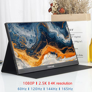 Moniteur <span class=keywords><strong>portable</strong></span> 15,6 pouces 4K UHD 3840x2160 |   Écran de voyage 60Hz HDR avec cadre métallique, Type-C et Mini HDMI - Product Image 3