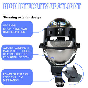 QideWin K115 Projector <b>Headlights</b> D2S 30000 Lm 50W High Definition Blue Film Car <b>LED</b> <b>Headlight</b> - Product Image 4
