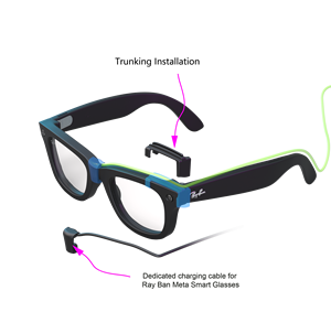 Kit Lenti Anti-Luce con Cavo di Ricarica da 1,5M per Occhiali Smart AI Meta Ray-Ban - Product Image 2