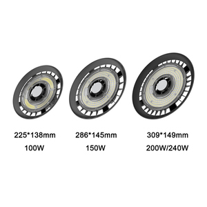 LEDEAST HB23-A100W Projecteur LED professionnel UFO 100W 150W 200W 150LM/W pour l'éclairage des entrepôts, usines et ateliers - Product Image 3