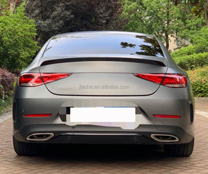 In Fibra di carbonio Spoiler posteriore per Mercedes Benz <span class=keywords><strong>CLS</strong></span> Classe W257 <span class=keywords><strong>C257</strong></span> CLS400 CLS550 AMG 2018 2019 Boot Lid Spoiler Ali car Styling - Product Image 2