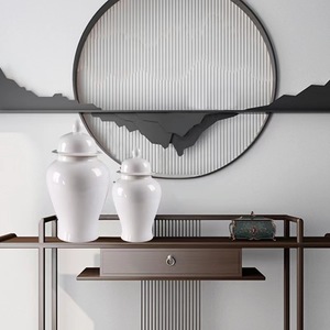 Chino nuevo estilo minimalista bastante alta calidad lujo Puro <span class=keywords><strong>Blanco</strong></span> jengibre tarro decoración del hogar aplicar a la sala de estar - Product Image 2
