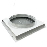 Grille d'aération carrée en aluminium à 30 degrés avec amortisseur, design industriel moderne, registres et grilles VCD