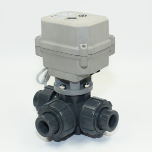 วาล์วบอลพลาสติก PVC รุ่น Tonhe A150 ซีรีส์ 3 ทาง DN15 1/2 นิ้ว พร้อมระบบควบคุมแบบแมนนวล A150-T15-P3-B - Product Image 3