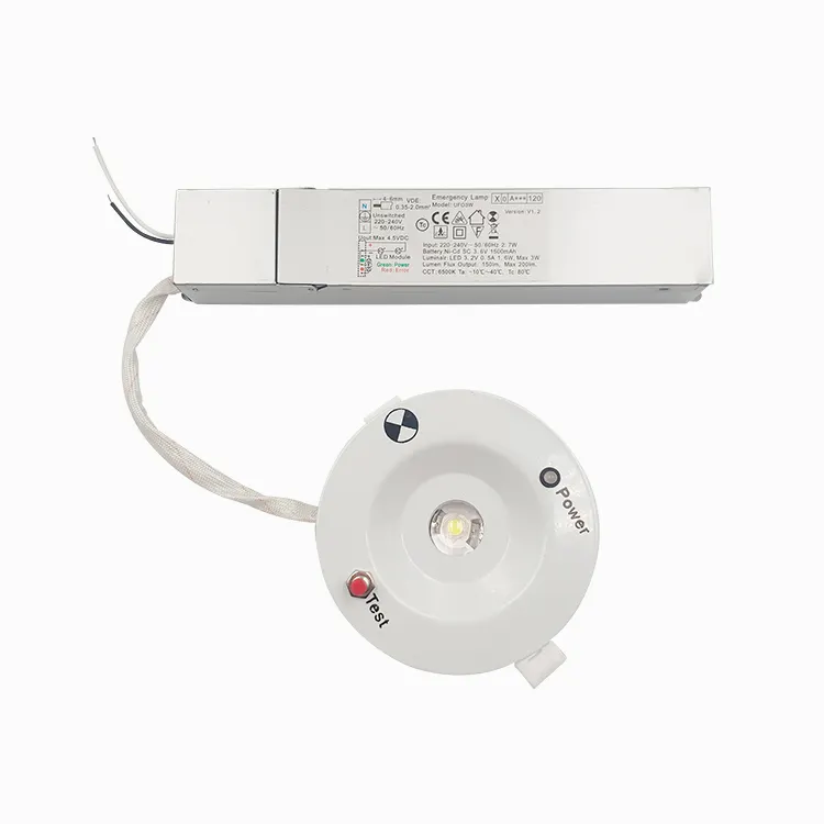Tavan gömme 3w LED acil durum Downlight spot acil durum acil durum pil yedekleme ile
