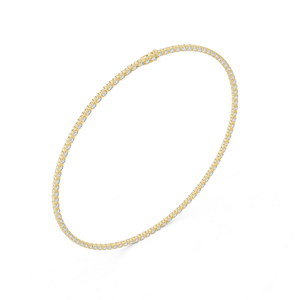 Collier tennis en diamant de laboratoire de qualité supérieure en or avec certificat, bijoux fins contemporains élégants, accessoire de mode - Product Image 1