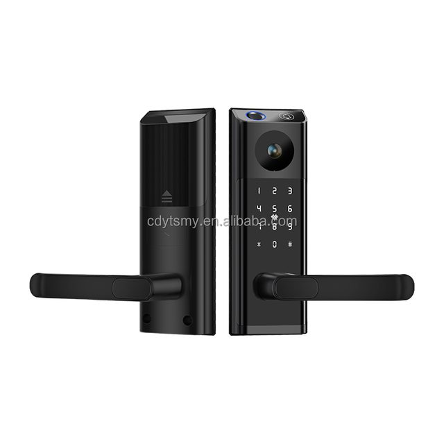 Wholesale Price Custom Smart Electronic Aluminum Hotel Guestroom RFID Card Unlocking Door Handle Lock with IP for Guestroom