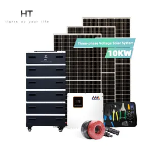 HTソーラーエネルギーシステム斬新なデザインゴールデンサプライヤー10 kwソーラーインバートハイブリッドリチウム電池ストレージLifepo4