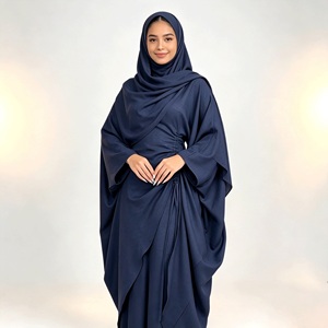 Abaya <strong>Dress</strong> Women Sizes 52-60 Gulf <strong>UK</strong> 6-18 US 2-14 Batwing <strong>Sleeve</strong> Modest Muslim Islamic Clothing Floor Length Full Coverage - Product Image 5
