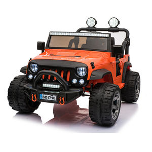 SX1718 enfants <span class=keywords><strong>Police</strong></span> double moteur musique jouets électriques télécommande monter sur voiture - Product Image 1