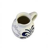Mug à Apfelwein en Porcelaine Classique Allemande Vintage à Motif Bleu - Possmann Frankfurt - Tasse à Vin de Pomme - Passe au Lave-Vaisselle - Écologique