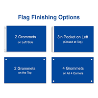 Drapeau personnalisé durable, fournitures de fête festives, bannière en polyester de soie imprimée numériquement pour la décoration de festival