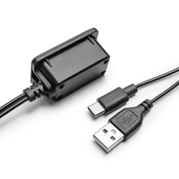 Câble d'extension de charge USB externe pour sac à dos, 2 en 1, port de charge USB-A/Type-C montable avec capuchon étanche pour sacs à dos