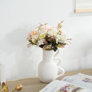 Tek kök yapay buketleri, ipek çay gül ortanca el buketleri, Diy ev dekorasyon, otel iş faaliyetleri - Product Image 5