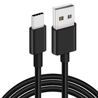 Kabel Data USB TPE 5V 2A 1M Tipe C, Kabel Data Mikro USB