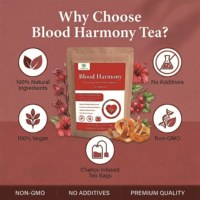 Thé aux herbes formule harmonie sanguine personnalisée OEM sous marque privée, mélange de thé chinois traditionnel, vente directe usine