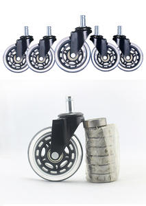 Leifengta 75mm Polyurethan-Lenkrollen 3 Zoll Bürostuhlrollen mit Lagerabdeckung PU-Rollenhersteller - Product Image 5