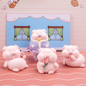Yu Mo Craft - Caja Sorpresa con 8 Figuras de Cerditos, Adornos Decorativos para el Hogar y la Oficina, Regalo Unisex para Niños - Product Image 3